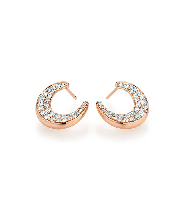 Noor oorsieraden roségoud met diamant 1.30 ct W/Si
