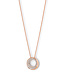 Noor hanger roségoud met diamant 0.78ct W/Si