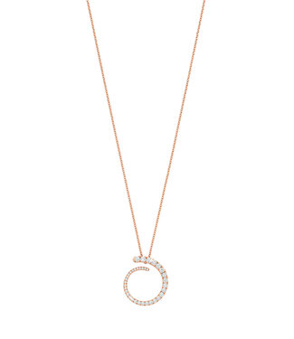 Noor Noor hanger roségoud 14k met diamant 0.70ct W/Si