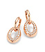 Noor Noor oorsieraden roségoud 14k met diamant 0.42ct W/Si