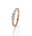 Noor Noor ring roségoud 14k met diamant 0.50ct W/Si maat 54
