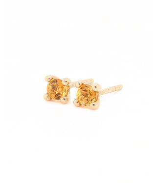 ROEMER by Bregje ROEMER by Bregje Oorstekers Lily 14k geelgoud met Citrien
