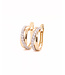 Passione Passione 14K geel- met witgouden oorringen met diamant 0,50ct