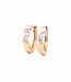 Passione Passione 14K geel- met witgouden oorstekers met diamant 0.16ct