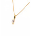 R&C hanger Camille geel/witgoud 14k met briljant 0.10ct.