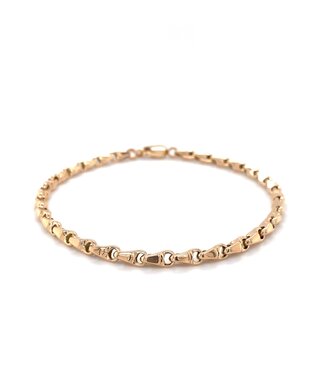 Monzario Monzario 14k roségouden armband 836A 19cm Monzario Monzario 14k roségouden armband 836A 19cm