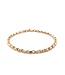 Monzario Monzario 14k roségouden armband 836A 19cm