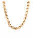 Monzario 14k geelgouden collier jasseron 7mm 50cm