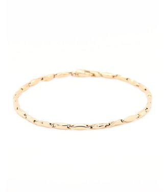 Monzario Monzario 14k geelgouden armband 79A  19.5cm