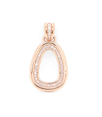 ROEMER ROEMER hanger roségoud 18k met 0,58ct. diamant ROEMER ROEMER hanger roségoud 18k met 0,58ct. diamant