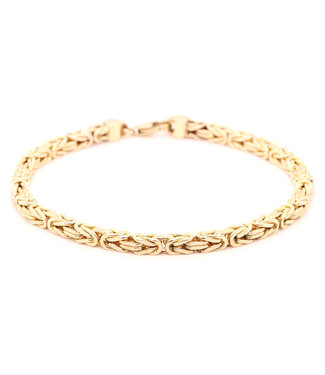 ROEMER ROEMER armband koningsschakel 14k goud 22cm 4mm