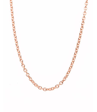 ROEMER ROEMER roségouden ketting anker rond 1.9/50 18K