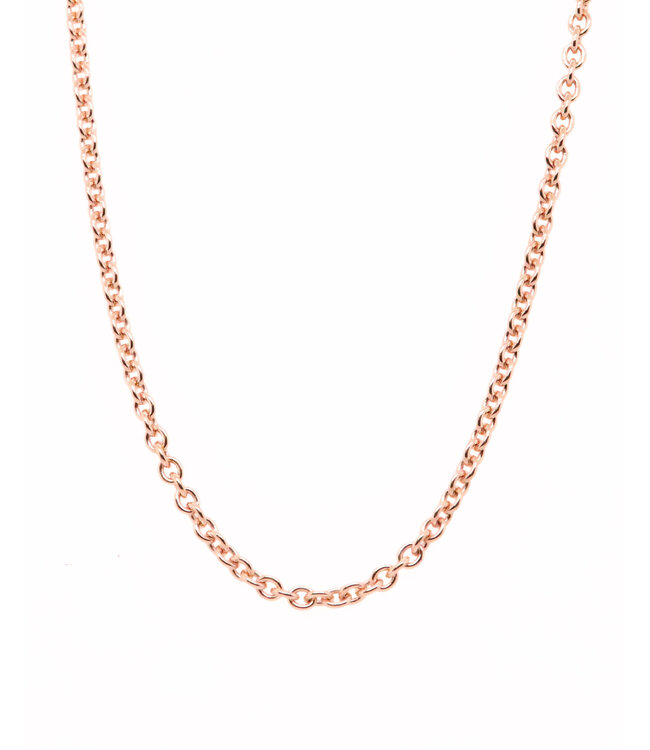 ROEMER roségouden ketting anker rond 1.9/50 18K