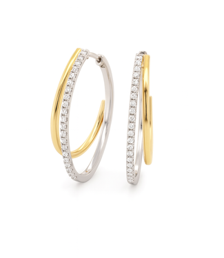 Passione Passione oorringen 14k goud met 0.49ct. diamant