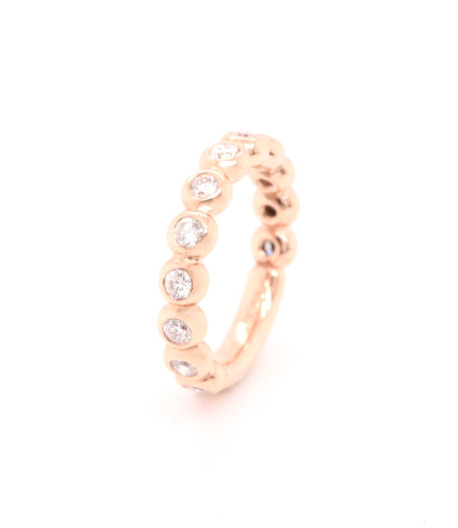 ROEMER by Bregje Ring Sparkles Large 18k roségoud met diamant 0.72ct