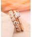 ROEMER by Bregje Ring Sparkles Large 18k roségoud met diamant 0.72ct