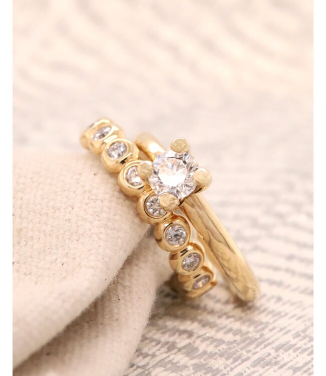 ROEMER by Bregje geelgouden ring Lily met diamant 0,70ct H VS2