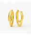 ROEMER ROEMER oorringen 18k goud doppio ovale medio