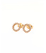 ROEMER 18k geelgouden oorstekers Cirkel met diamant (0.25ct