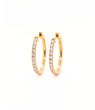 ROEMER ROEMER 18K geelgouden oorringen met diamant 0.70ct