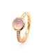 ROEMER by Bregje ring Single Bubble Diamond 18K geelgoud met Chalcedoon