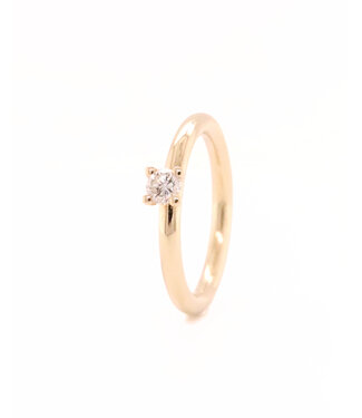 ROEMER by Bregje ROEMER by Bregje Ring Lily Mini 18k geelgoud met diamant 0.25ct maat 54 ROEMER by Bregje ROEMER by Bregje Ring Lily Mini 18k geelgoud met diamant 0.25ct maat 54