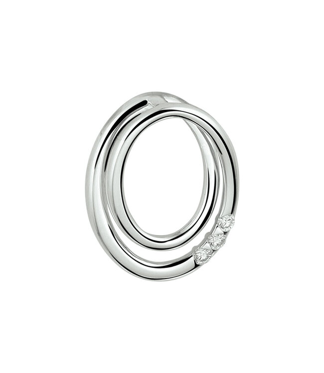 ROEMER Hanger witgoud 14k met diamant 0.04ct