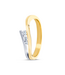 R&C Bicolor gouden ring Victoire 0,20ct maat 17