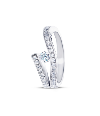 R&C R&C Witgouden ring Victoire Riche ring 0,39ct RIN0038-PAVE