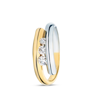 R&C R&C Bicolor gouden ring Penelope Plus 0.12ct SI