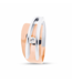 R&C Bicolor gouden ring Galla met 0.08ct
