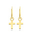 ROEMER Oorringen 14k geelgoud kruis