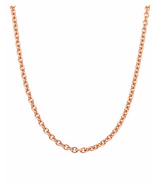 ROEMER ROEMER roségouden ketting anker rond 2.3/50 18k