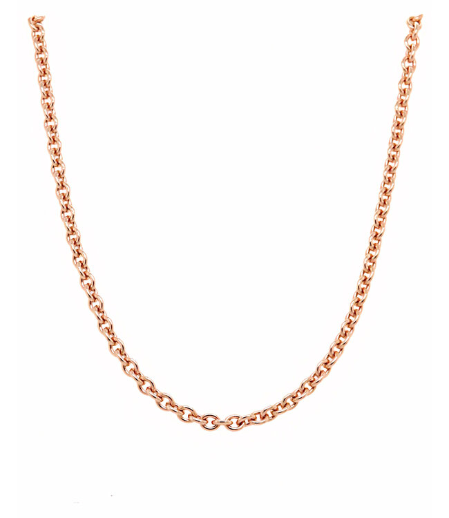 ROEMER roségouden ketting anker rond 2.3/70