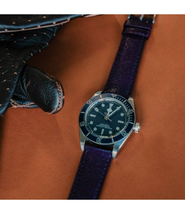 ROEMER horlogeband Geitleder Indigo 20/18mm