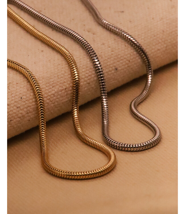 ROEMER geelgouden ketting Slang rond 1.9/50 14K