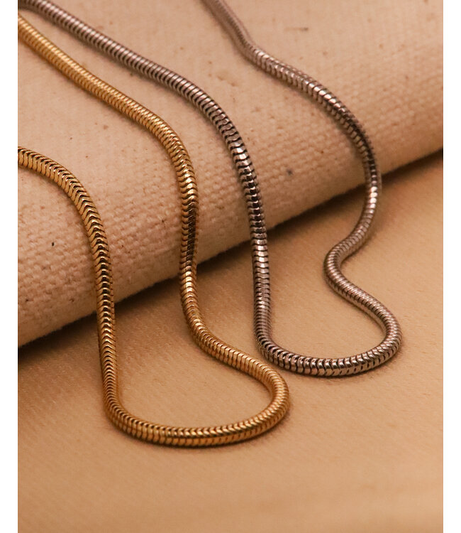 ROEMER geelgouden ketting Slang rond 1.9/45 14K