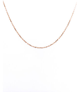 ROEMER ROEMER geelgouden ketting anker gediamanteerd 1.2/45