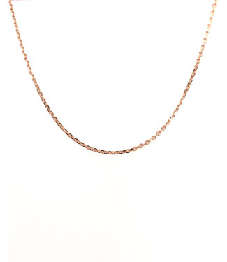 ROEMER ROEMER geelgouden ketting anker gediamanteerd 1.5/42