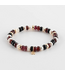 Y&G Y&G Armband Royale Heart Garnet, Onyx en parels 14k goud SP0066