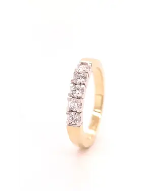 ROEMER ROEMER Ring 14k geel- en witgoud met diamant 0.50ct maat 54