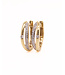 Passione Passione oorringen goud 14k met 0.11ct diamant