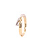 Passione Passione ring geel/witgoud 14k met 0.03ct G/Si maat 58