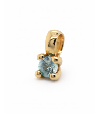ROEMER by Bregje ROEMER by Bregje hanger Lily 18k geelgoud met natuurlijk blauwe zirkoon