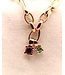 ROEMER by Bregje hanger Lily 18k roségoud met rhodoliet