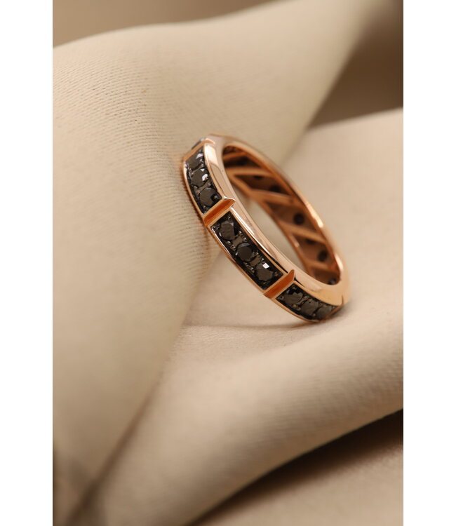 Positano ring roségoud 18K met 1.38ct diamant maat 62