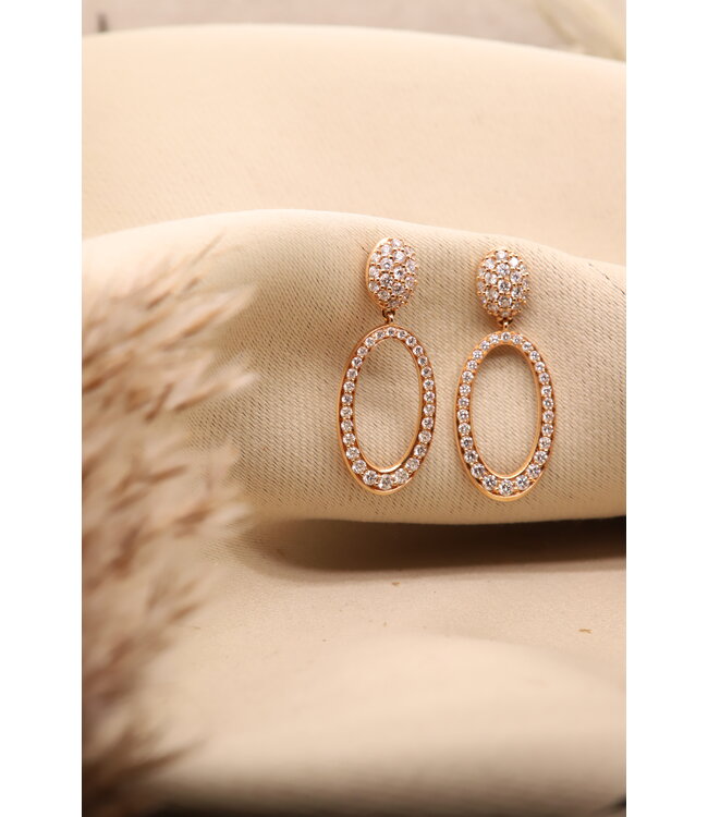 Positano roségouden oorsieraden 18K met 1.28 ct. briljant