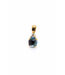 ROEMER by Bregje Hanger Solance 18k geelgoud met London Blue Topaas en diamant (0.15ct)