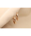 Oorring 14k roségoud met scharnier 2.5x20mm