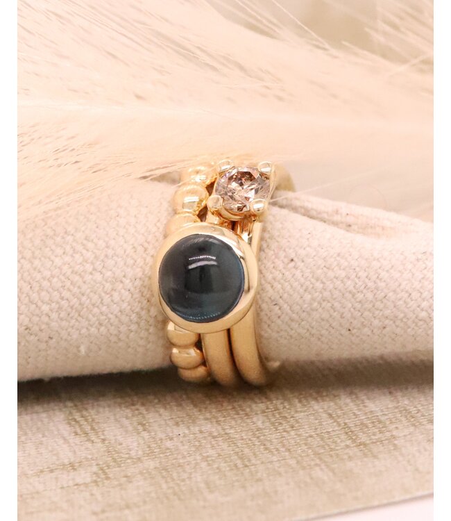 ROEMER by Bregje ring Bubbles Small 18K geelgoud 56
